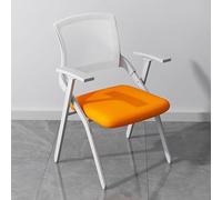 Baodiale Chaise de séminaire de conférence empilable avec Bras de Tablette et Bloc-Notes, Chaise de Formation Pliable en Maille rembourrée, Commerciale for Centre de conférence de réception de Bureau