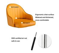 Baodiale Ensemble de 2 tabourets de Bar pivotants à 360° en Cuir avec Repose-Pieds et Hauteur réglable, pour la Cuisine, la Salle à Manger ou Le Coin café.