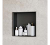 Baodiale Niche de Douche encastrée étanche en Acier Inoxydable, étagère Murale prête à carreler pour Salle de Bain, Rangement de Chambre, Porte-shampoing et Papier Toilette