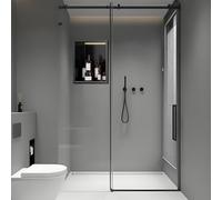 Baodiale Niche de Douche encastrée Moderne Noir Mat, Niche Murale de Salle de Bain en Acier Inoxydable 304, étagère de Rangement de Douche for Salle de Bain contemporaine et rénovation de Cuisine