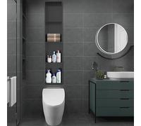 Baodiale Niche de Douche Robuste en Acier Inoxydable 304, Niche Murale encastrée Noir Mat, Rangement de Douche for la rénovation Domestique et Commerciale
