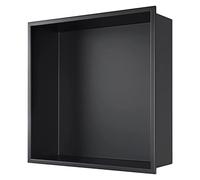 Baodiale Niche Murale de Douche en Acier Inoxydable, Niche encastrée étanche, Insert de Rangement pour Produits de Toilette de Douche