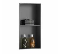 Baodiale Niche Murale de Douche étanche encastrée, étagère de Salle de Bain en Acier Inoxydable, Meuble Mural Anti-Rayures pour Salle de Bain et Salon