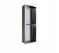 Baodiale Niche Murale de Salle de Bain Niche de Douche étanche encastrée en Acier Inoxydable étagère de Salle de Bain en métal Meuble TV personnalisé étagères murales sans Rebord à Plusieurs Niveaux