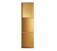 Baodiale Niche Murale de Salle de Bain Niche de Douche étanche étagère carrée encastrée en Acier Inoxydable brossé pour Salle de Bain Insert Mural pour shampoing et Produits