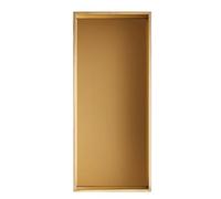 Baodiale Niche Murale de Salle de Bain Niche de Douche étanche étagère carrée encastrée en Acier Inoxydable brossé pour Salle de Bain Insert Mural pour shampoing et Produits