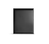 Baodiale Niche Murale de Salle de Bain Niche de Douche étanche étagère carrée encastrée en Acier Inoxydable brossé pour Salle de Bain Insert Mural pour shampoing pour Produits Organisateur S