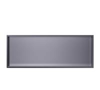Baodiale Niche Murale de Salle de Bain Niche de Douche étanche étagères rectangulaires encastrées étagère Murale de Salle de Bain Porte-Papier Toilette Mat pour shampoing Savon et Repose-Pieds (