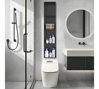 Baodiale Niche Murale en Acier Inoxydable 304 Noir Mat, Niche de Douche encastrée, Organisateur de Rangement Polyvalent for Salle de Bain, Cuisine, buanderie, Utilisation dans Le Garage