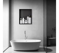 Baodiale Recessed Shower Niche, 304 Stainless Steel Bathroom Niche with Built-in LED Light, Flush-Mount Storage Organizer for Bathroom Remodel, Shower Room