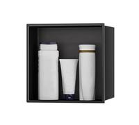 Baodiale Space-Saving LED Shower Niche, Matte Black 304 Stainless Steel Recessed Wall Niche, Flush-Mount Multi-Tier Storage for Small Bathroom, Apartment, Dorm & Studio