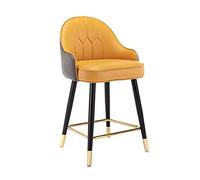 Baodiale Tabourets de Bar avec Dossier, revêtement en Similicuir, Pieds en métal et Repose-Pieds, Hauteur comptoir pour îlot de Cuisine