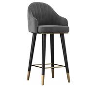 Baodiale Tabourets de Bar de Cuisine à Hauteur de comptoir, Tabouret de Bar pivotant à 360 °, tabourets de Bar avec siège en Velours avec Dossier et Repose-Pieds, tabourets Hauts rembourrés légers