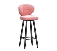 Baodiale Tabourets de Bar Hauts de comptoir, tabourets de Bar d'extérieur en Velours avec Dossier et Repose-Pieds, chaises rembourrées à mémoire de Forme pour îlot de Cuisine, Restaurants et bistrots