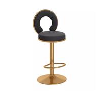 Baodiale Tabourets de Bar Hauts en Velours, réglables et pivotants à 360°, avec Dossier, pour la Cuisine et Les Restaurants.