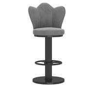 Baodiale Tabourets de Bar pivotants à 360°, réglables en Hauteur, avec Dossier, en Velours, avec Repose-Pieds et Base antidérapante, Parfaits for Un îlot de Cuisine.