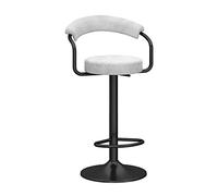 Baodiale Tabourets de Bar pivotants à Hauteur de comptoir, tabourets de Bar réglables en Hauteur, chaises de Bar, Chaise d'îlot de Cuisine en Velours avec Dossier et Repose-Pieds, tabourets de Bar