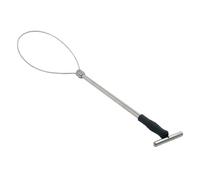 Baoding Lot de 1 corde fixe en acier inoxydable/plastique avec longue poignée pour chien Outil de retenue Équipement d'élevage Équipement de poteau Attrapeur de chien Attrapeur de chien Outil de ferme
