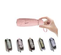 BAODINI Mini parapluie de voyage avec étui - Protection UV compacte - Léger - Petit parapluie de poche pour femmes et filles