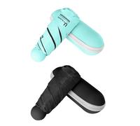 BAODINI Mini parapluie de voyage pour sac à main avec étui Petit parapluie compact de poche léger avec protection contre les UV pour les femmes, les enfants et les hommes