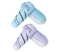 BAODINI Mini parapluie de voyage pour sac à main avec étui Petit parapluie compact de poche léger avec protection contre les UV pour les femmes, les enfants et les hommes