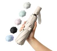 BAODINI Parapluie pliant automatique protection UV parapluie de voyage compact à mettre dans son sac