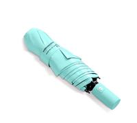 BAODINI Petit parapluie de voyage compact avec protection UV pour la pluie et le soleil UPF 50+ coupe-vent portable de 106,7 cm pour homme et femme, L-1-Vert avec Fleur, Small-42 inch Arc Canopy