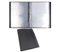 BAOFALI 20 pages, 80 pochettes/1 lot de grands autocollants transparents pour rangement de photos ; classeur de rangement pour cartes postales, autocollants, photos, tampons transparents et matrices