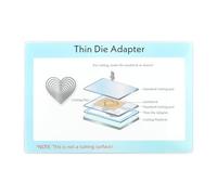 BAOFALI Adaptateur de matrice fin pour machine de découpe ; adaptateur standard en plastique PC pour gaufrettes minces augmente la capacité de coupe, adaptateur de plaque de découpe pour scrapbooking,