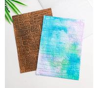 BAOFALI Dossier de gaufrage 3D pour la fabrication de cartes, texture de mur de pierre, texture plastique, modèle de gaufrage pour scrapbooking, papier cartonné, album de décoration, loisirs créatifs,