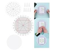 BAOFALI Lot de 10 plates-formes rotatives d'estampage ; outil de tampon et de rotation pour estampage de motifs circulaires ; outil de positionnement d'estampage se verrouille en place par piliers