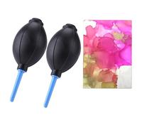 BAOFALI Lot de 2 souffleurs à alcool en caoutchouc souple pour appareil photo, travaux manuels, peinture, dessin, encre noire