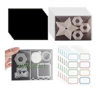 BAOFALI Lot de 20 sacs de rangement pour tampons et matrices de découpe de 17,8 x 12,7 cm et feuilles magnétiques en caoutchouc de 17,5 x 12,7 cm, ensemble de rangement pour matrices de découpe,