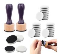 BAOFALI Lot de 32 mini outils de mélange d'encre, 2 mini outils applicateurs et 30 tampons en mousse de rechange pour scrapbooking, peinture, dessin, fournitures artistiques, outils d'encre et plus