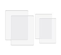 BAOFALI Lot de 4 plaquettes de découpe standard pour machine de découpe ; plaques de découpe en plastique polycarbonate transparent, 2 tailles 21,5 x 16 x 0,3 cm ; 16 x 8 x 0,5 cm