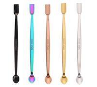 BAOFALI Lot de 5 cuillères en acier inoxydable 304 pour loisirs créatifs, scrapbooking, paillettes, poudres de gaufrage, paillettes et autres petites décorations artisanales et fabrication de cartes