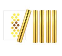 BAOFALI Lot de 5 feuilles de transfert activées par la chaleur pour stylo et stylo - 5 pièces - 5 m x 15 cm - Doré