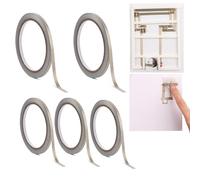 BAOFALI Lot de 5 rubans adhésifs conducteurs en nylon conducteur pour circuits en papier, circuits d'artisanat, loisirs créatifs, scrapbooking, projets L : 10 m x l : 5 mm