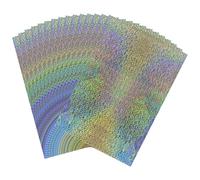 BAOFALI Lot de 50 feuilles de papier d'aluminium réactif au toner pour imprimante laser et plastifieuse, pour scrapbooking, loisirs créatifs, 20 x 29 cm (pointe cristal argenté)