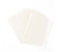 BAOFALI Lot de 60 feuilles de papier vélin translucide givré lisse imprimable pour invitations, cartes de vœux, dessin, enveloppes Argenté clair 10,8 x 14 cm 100 g/m²