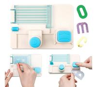 BAOFALI - Mini planche à perforer en forme de lettres de l'alphabet de 15,2 x 10,8 cm pour loisirs créatifs, cartes, scrapbooking, décoration de fête, projets d'artisanat personnalisés, bannières