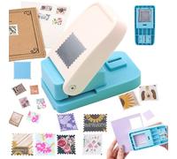 BAOFALI Perforatrice carrée 2,5 x 2,5 cm | Perforatrice rectangulaire festonnée à levier pour travaux manuels, scrapbooking, fabrication de cartes, loisirs créatifs