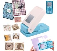 BAOFALI Perforatrice carrée 3,8 x 3,8 cm | Perforatrice rectangulaire festonnée à levier pour travaux manuels, scrapbooking, fabrication de cartes, loisirs créatifs