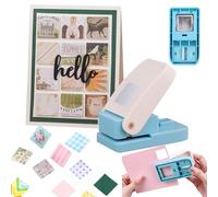 BAOFALI Perforatrice carrée de 2,5 cm avec levier d'action pour loisirs créatifs - Carré équilatéral de 2,5 x 2,5 cm pour travaux manuels sur papier, scrapbooking, fabrication de cartes, loisirs