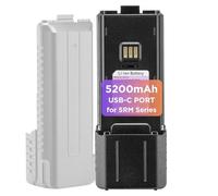 BAOFENG Batterie BL-5RH Plus, 5200 mAh, port de charge de type C, compatible avec la série UV-5RM, radio bidirectionnelle K5PLUS