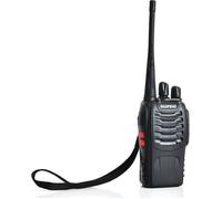 Baofeng BF-888S Talkie-walkie Rechargeable UHF 16 Canaux 400-470MHz 2 Way Radio Portée 3-5 km (Casque ajouté)