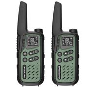 Baofeng BF-T25E Pack 2 Walkie-talkie Vert - 16 canaux, 0,5 W, batterie 1400 mAh