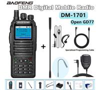Baofeng DMR DM 1701 talkie-walkie numérique double Mode analogique Radio bidirectionnelle ouverte GD77 double emplacement de temps niveau 1 + 2 Radio amateur longue p - Type DM-1701-Full Kit B-EURO