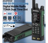 Baofeng DMR DM-32 talkie-walkie numérique GPS double Mode analogique TDMA double emplacement pour le temps AM FM APRS appel numérique Radio amateur DM-1701 UV-32 GR Add H