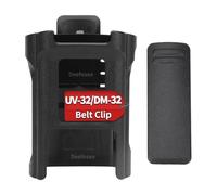 BAOFENG Étui de transport UV-32 pour talkie-walkie avec clip de ceinture DM-32 pour radio bidirectionnelle DM32 UV32 Accessoires de radio portable voyage camping rangement